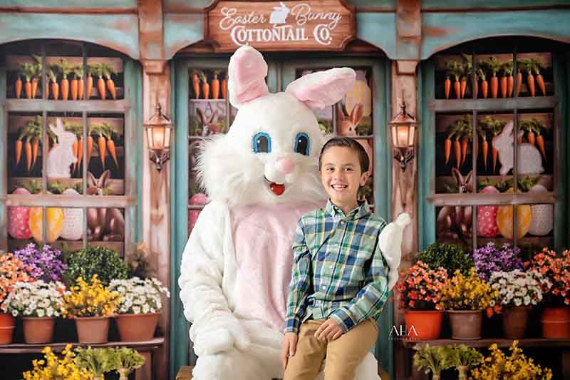 Easter Bunny Cottontail Co. (sweep options) - HSD Photography Backdrops 