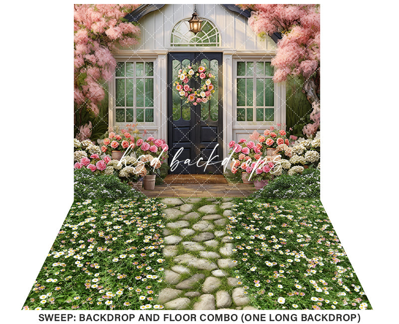 Shabby Chic Greenhouse (sweep options) - HSD Photography Backdrops 