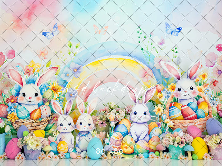 Spring Easter Bunny Photography Backdrop for Photography