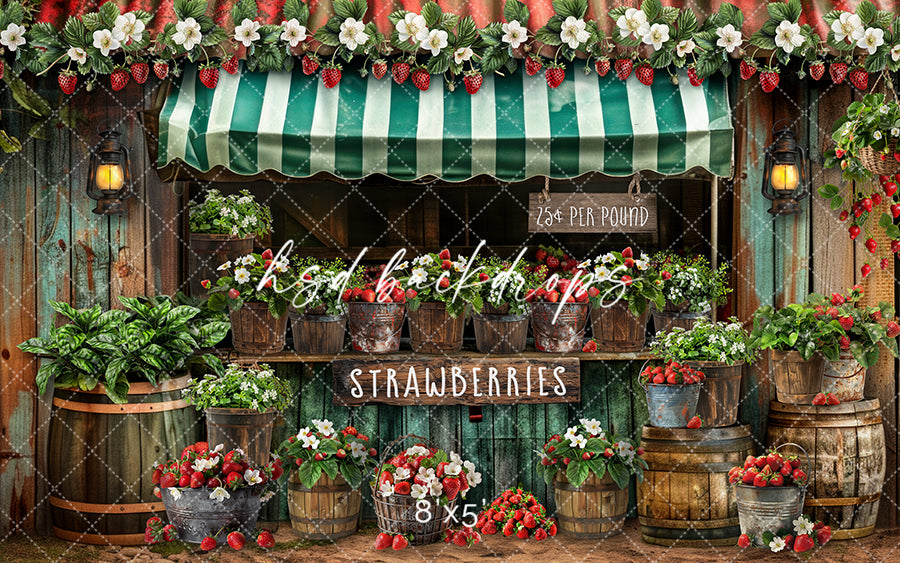 Strawberry Shack - HSD Photography Backdrops 