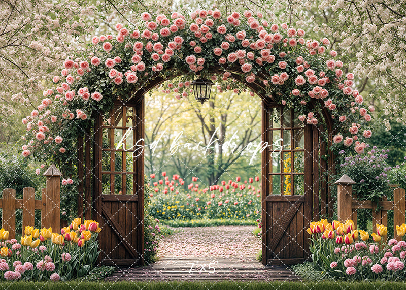 Spring photography backdrops | Spring Garden Retreat Arch – HSD ...