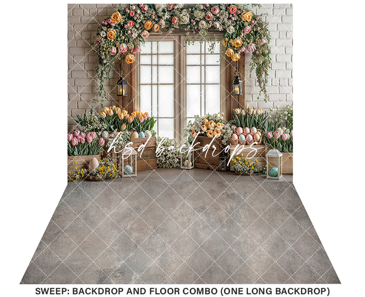 Blissful Spring Windows - HSD Photography Backdrops 