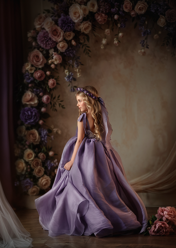 Blooming Arch &amp; Bows - Purple
