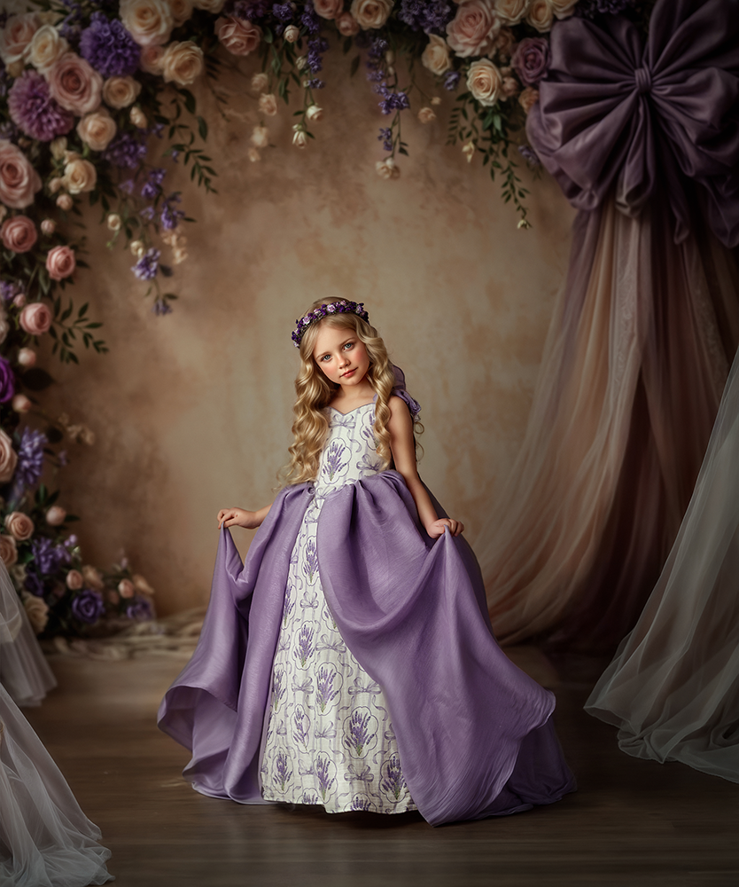Blooming Arch &amp; Bows - Purple