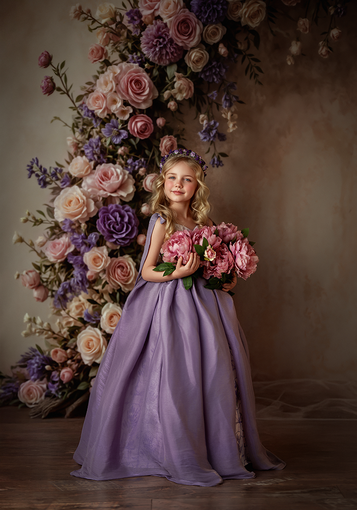 Blooming Arch &amp; Bows - Purple