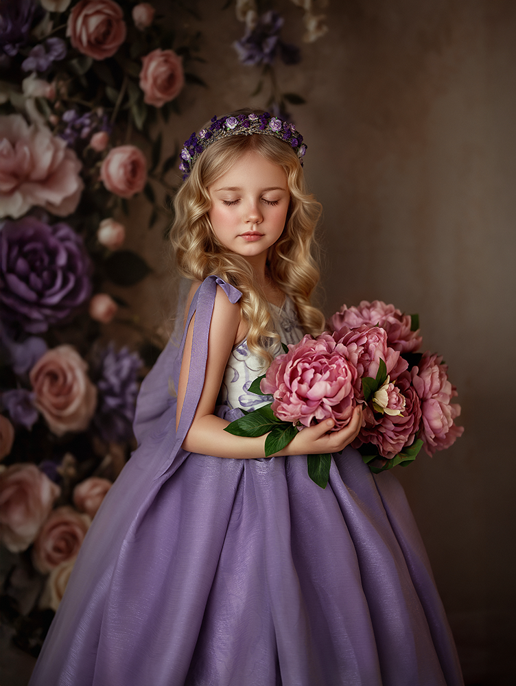 Blooming Arch &amp; Bows - Purple