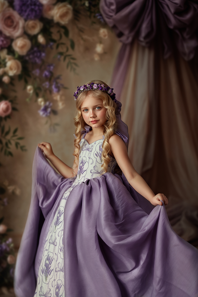 Blooming Arch &amp; Bows - Purple