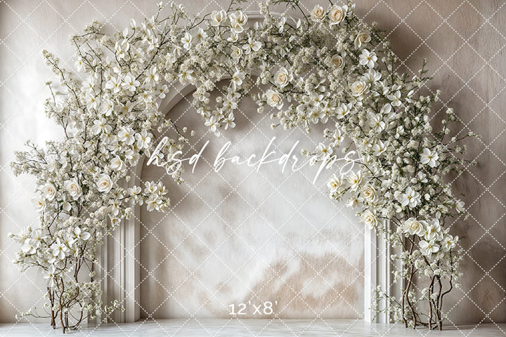 White Floral Arch (Flipped)