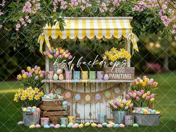 Easter Paint & Petals – Egg Painting Photography Backdrop