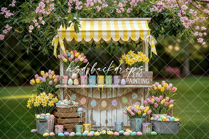 Easter Paint & Petals – Egg Painting Photography Backdrop