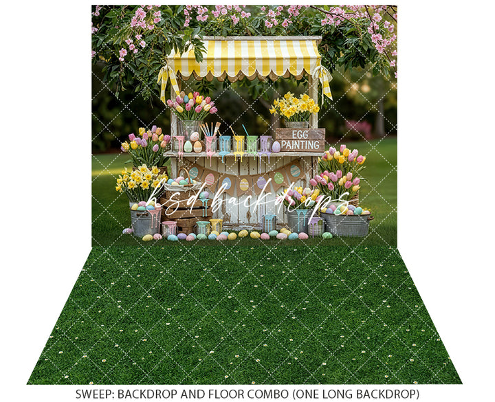 Easter Paint & Petals – Egg Painting Photography Backdrop