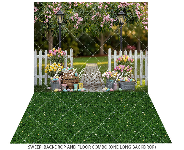 Spring Pathway Garden – Easter Photo Backdrop