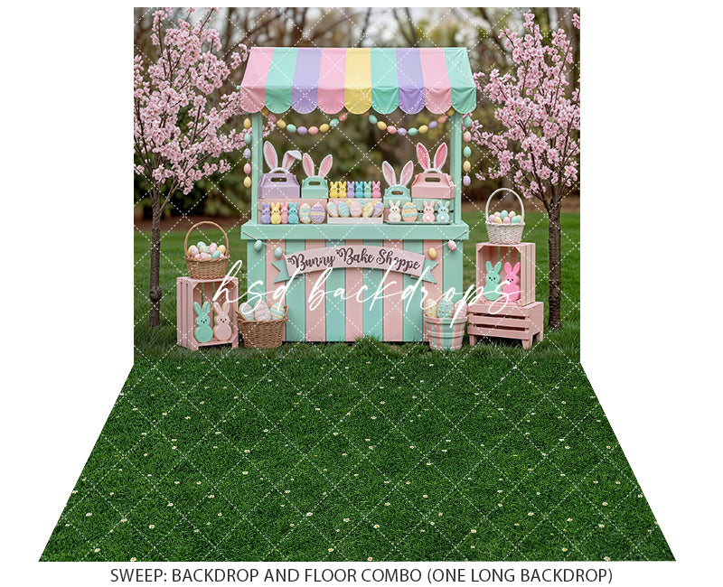 Bunny Bake Shoppe Stand – Easter Picture Backdrop