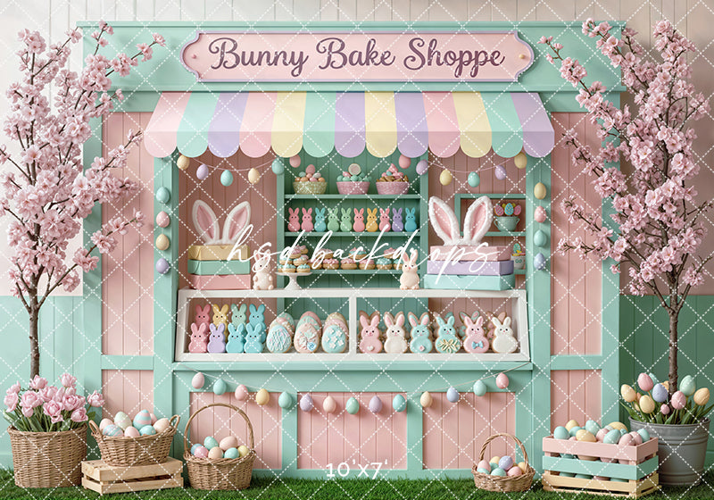 Bunny Bake Shoppe Shed – Easter Photo Backdrop