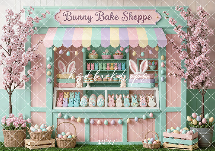 Bunny Bake Shoppe Shed – Easter Photo Backdrop