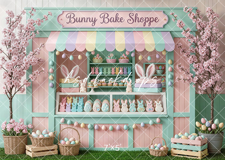 Bunny Bake Shoppe Shed – Easter Photo Backdrop