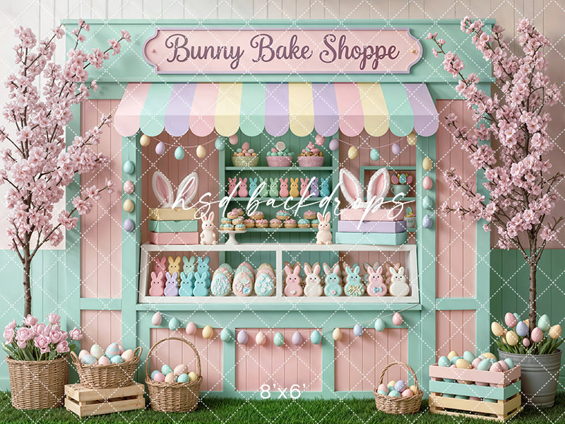 Bunny Bake Shoppe Shed – Easter Photo Backdrop