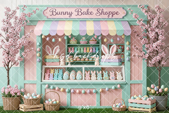 Bunny Bake Shoppe Shed – Easter Photo Backdrop