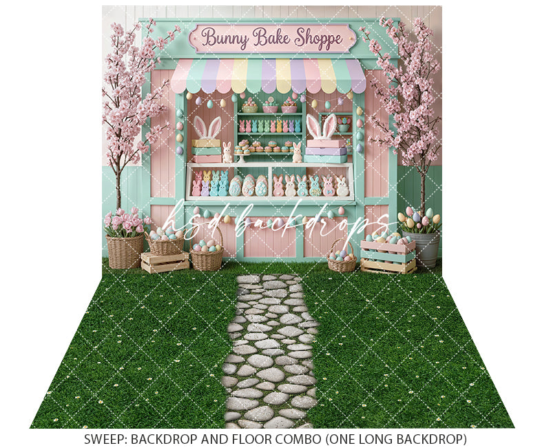 Bunny Bake Shoppe Shed – Easter Photo Backdrop