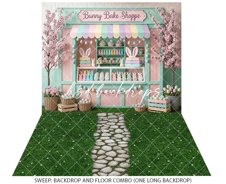 Bunny Bake Shoppe Shed – Easter Photo Backdrop
