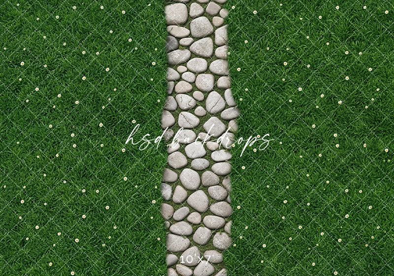 Daisy Lane – Stone Walk Photography Floor Mat