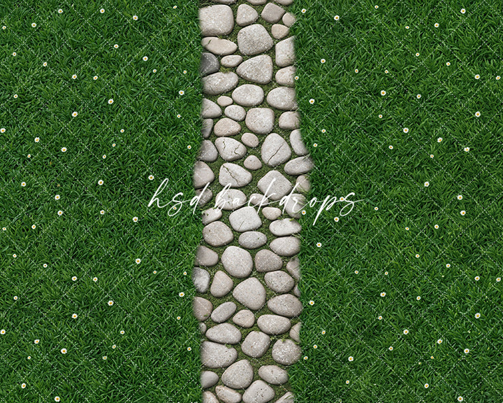 Daisy Lane – Stone Walk Photography Floor Mat