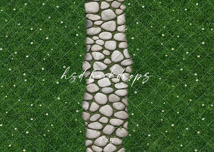 Daisy Lane – Stone Walk Photography Floor Mat