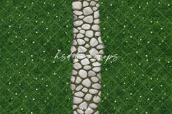 Daisy Lane – Stone Walk Photography Floor Mat