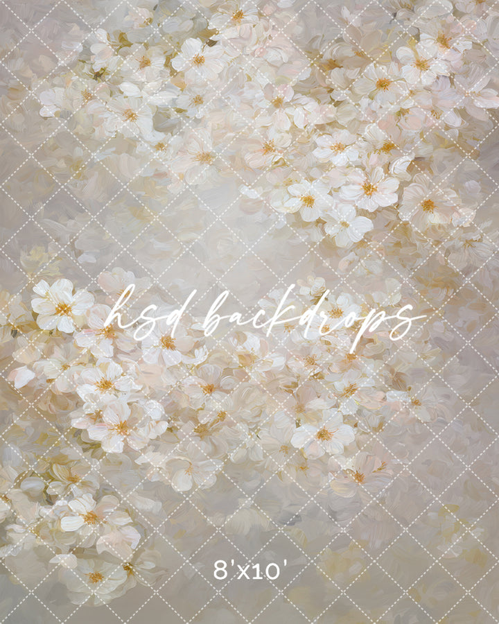 Whispering Petals - Spring Floral Photography Backdrop