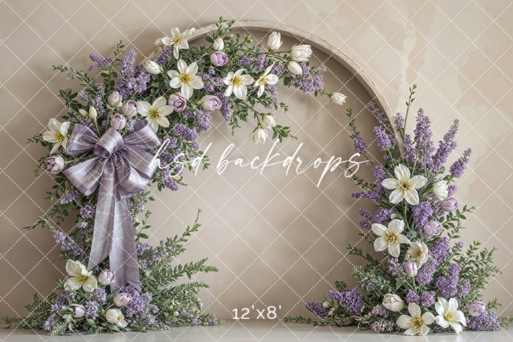 Lavender Grace - Floral Arch Photography Background