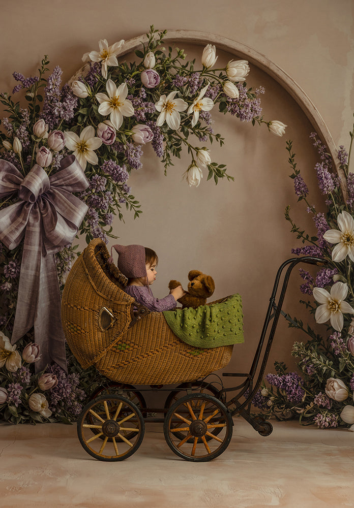Lavender Grace - Floral Arch Photography Background
