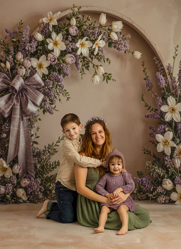 Lavender Grace - Floral Arch Photography Background