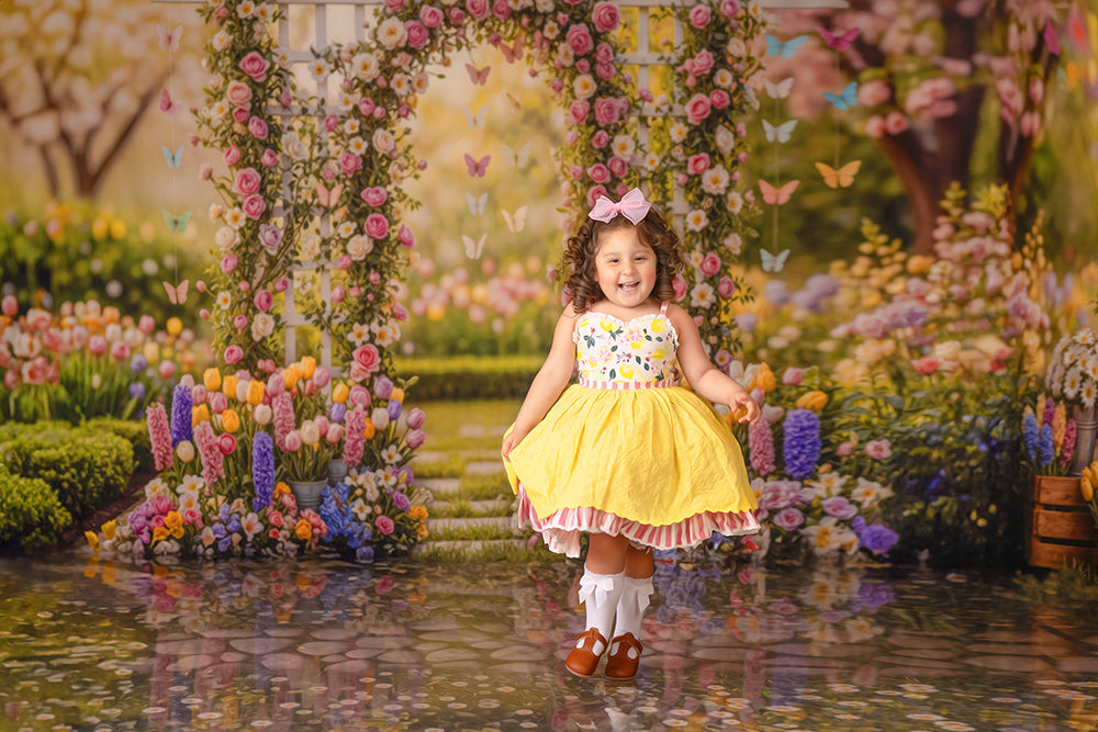 Butterfly Garden Arch – Spring Floral Backdrop