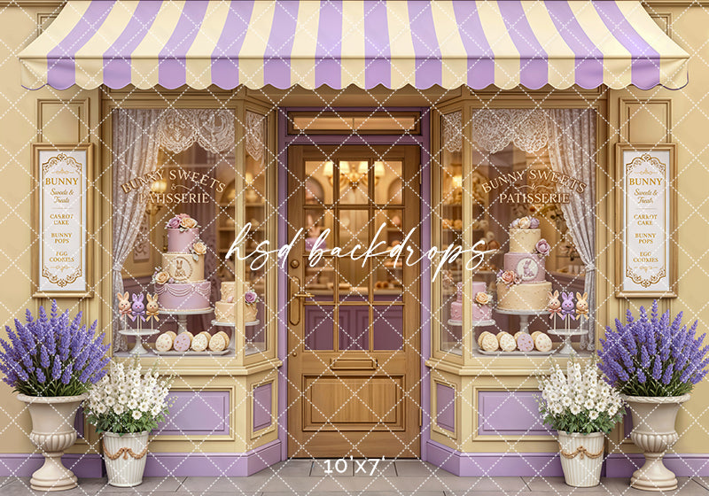 Bunny Sweets Patisserie – Pastel Easter Bakery Backdrop