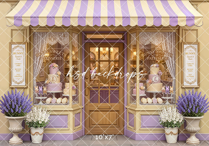 Bunny Sweets Patisserie – Pastel Easter Bakery Backdrop