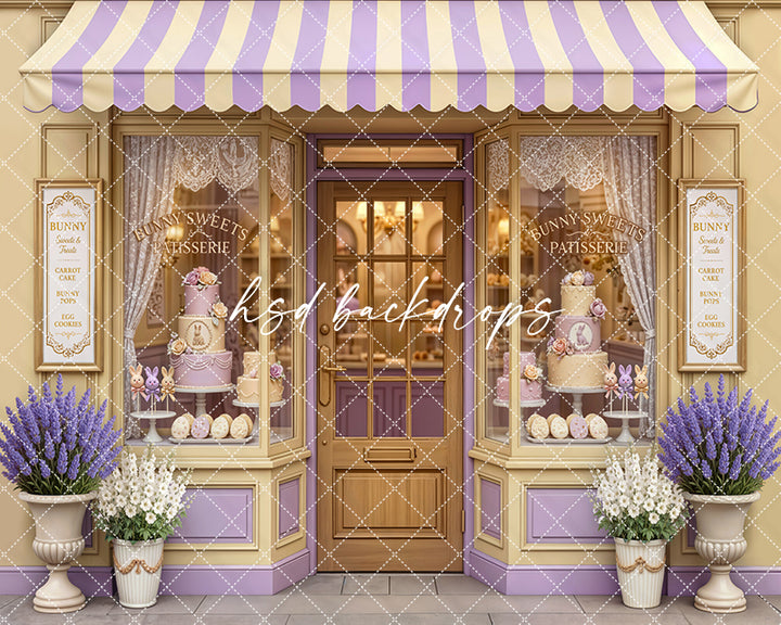 Bunny Sweets Patisserie – Pastel Easter Bakery Backdrop