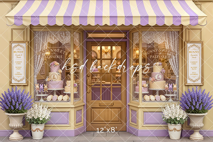 Bunny Sweets Patisserie – Pastel Easter Bakery Backdrop