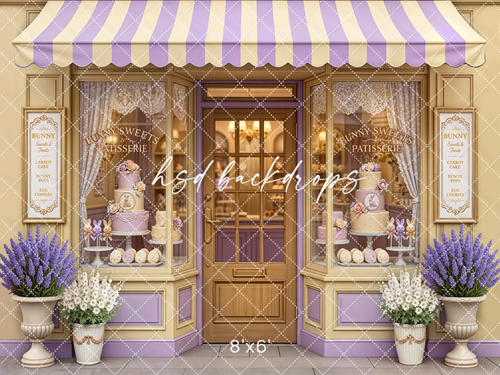 Bunny Sweets Patisserie – Pastel Easter Bakery Backdrop