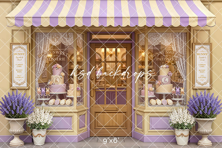 Bunny Sweets Patisserie – Pastel Easter Bakery Backdrop