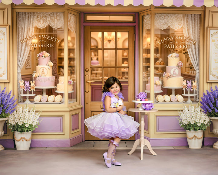 Bunny Sweets Patisserie – Pastel Easter Bakery Backdrop