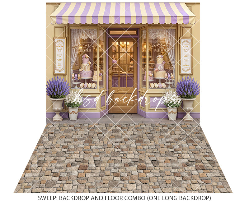 Bunny Sweets Patisserie – Pastel Easter Bakery Backdrop