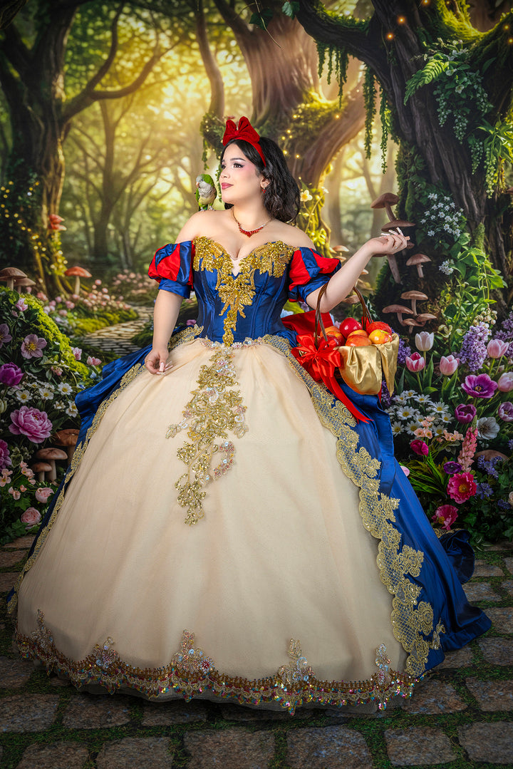 Enchanted Woodland Path – Whimsical Spring Garden Backdrop