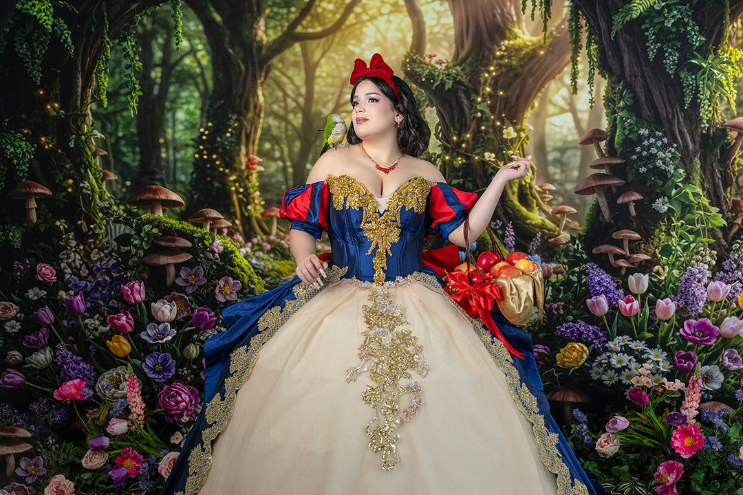 Enchanted Woodland Path – Whimsical Spring Garden Backdrop