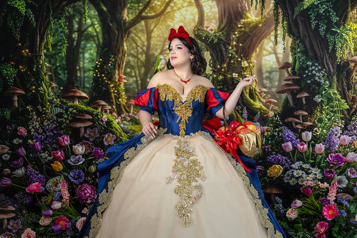 Enchanted Woodland Path – Whimsical Spring Garden Backdrop