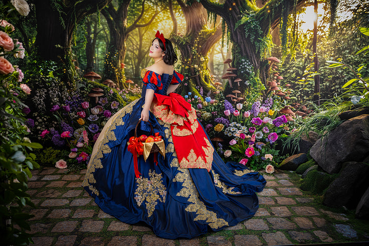 Enchanted Woodland Path – Whimsical Spring Garden Backdrop
