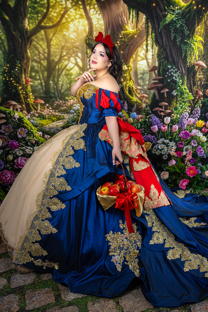 Enchanted Woodland Path – Whimsical Spring Garden Backdrop