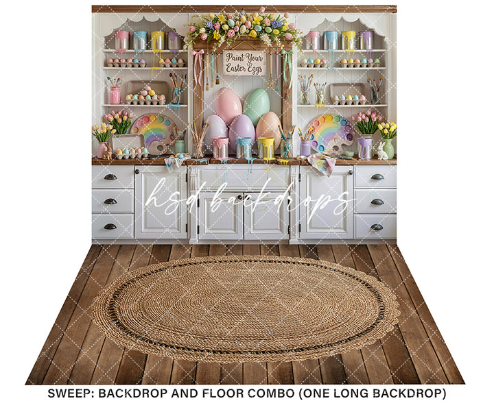Paint Your Easter Eggs – Pastel Spring Studio Backdrop