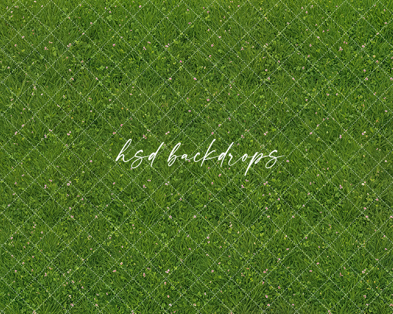 Realistic green grass photography floor backdrop with spring meadow texture for studio sessions.