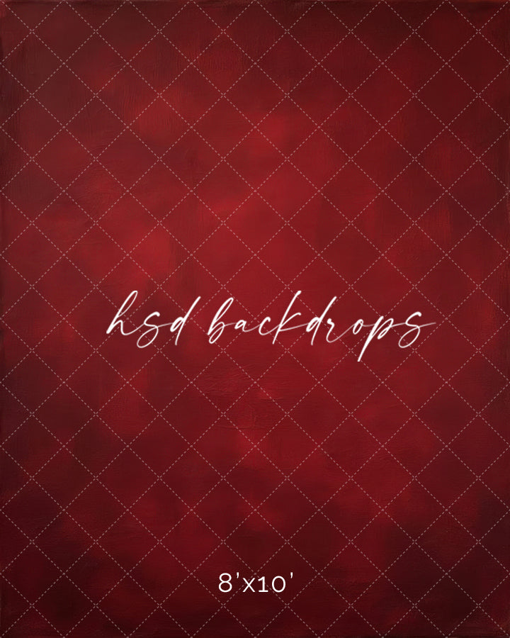 Smoldering Scarlet deep red textured photography backdrop with rich tones.