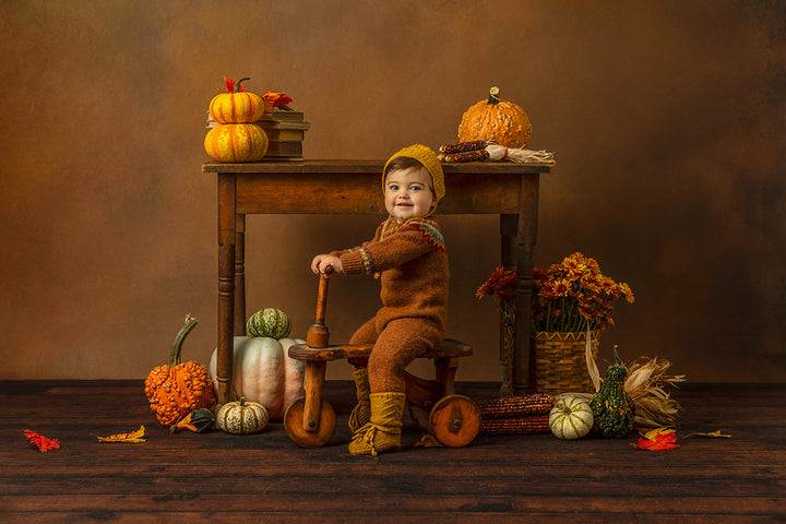 Chestnut Glow – Fine Art Brown Textured Photography Backdrop